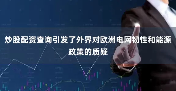 炒股配资查询引发了外界对欧洲电网韧性和能源政策的质疑
