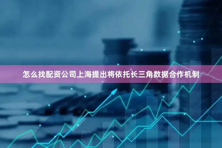 怎么找配资公司上海提出将依托长三角数据合作机制